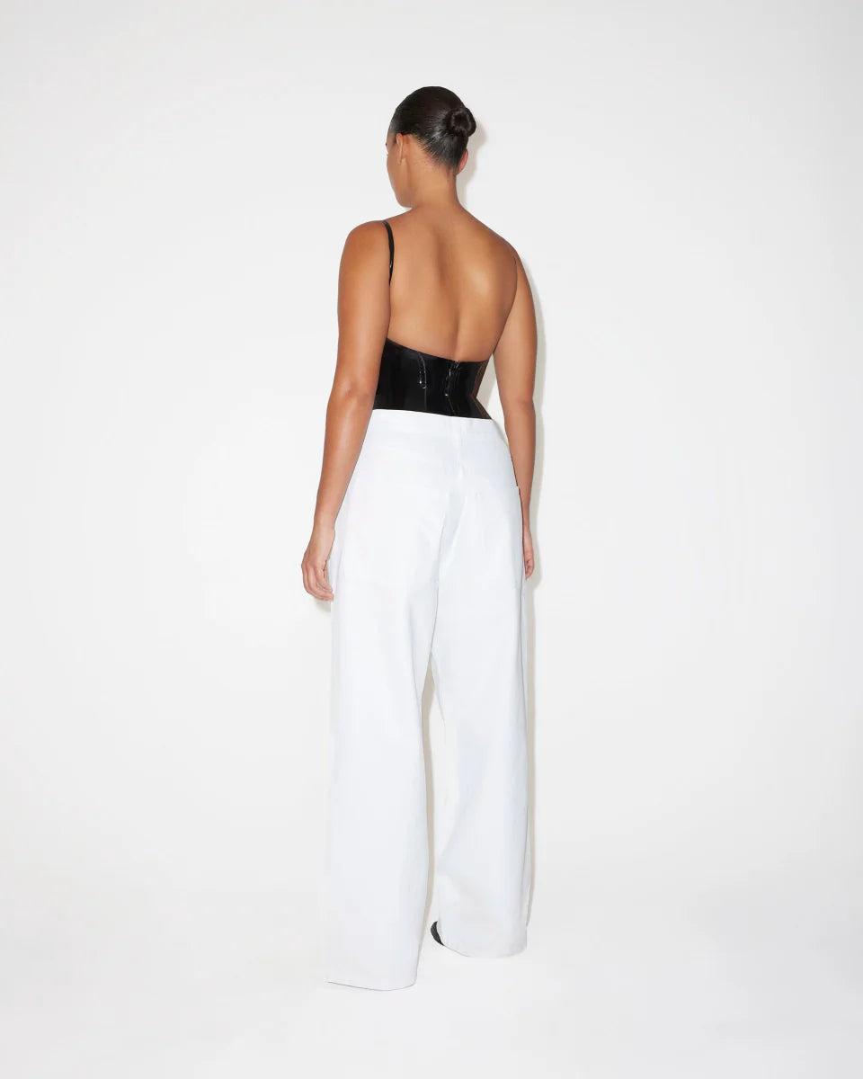 Classic Low Rise Denim | White