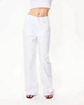 Classic Low Rise Denim | White